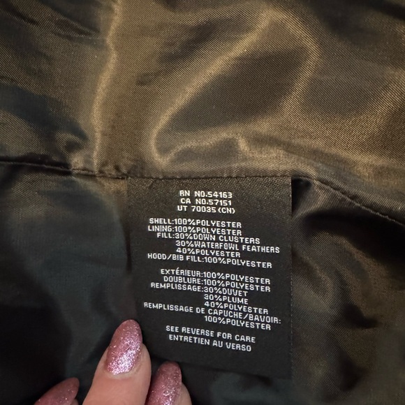 Black Mid-Length Quilted Puffer Jacket with Hood - Picture 10 of 11